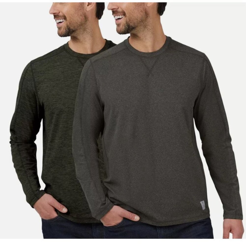 Rugged Elements Men 2-Pack Sueded Long Sleeve Cre… - image 1